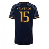 Real Madrid Federico Valverde #15 Replika Bortatröja Dam 2023-24 Kortärmad